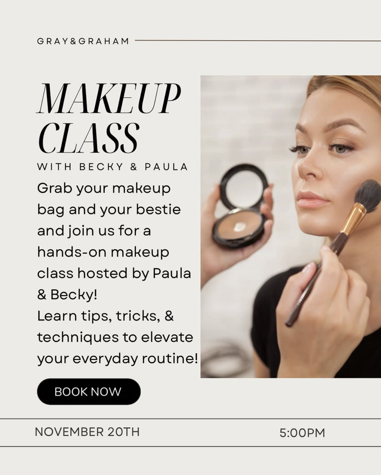 GG Makeup Class November 20